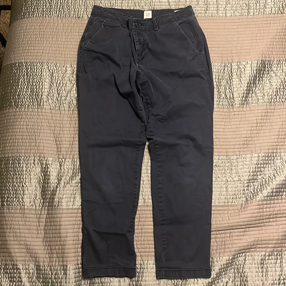 Blue girlfriend chinos GAP